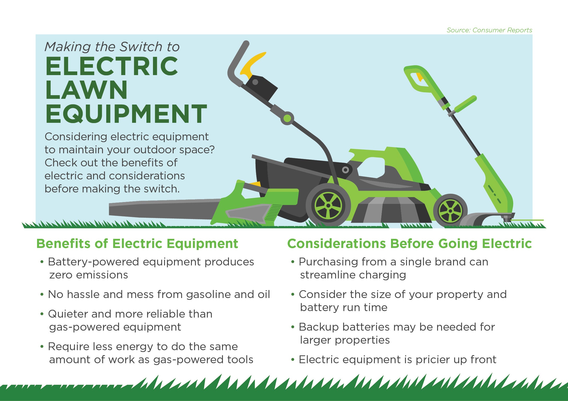 Electric Lawn Care information