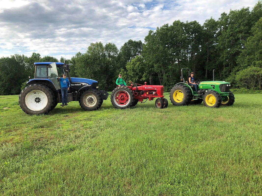 Photo of tractors.