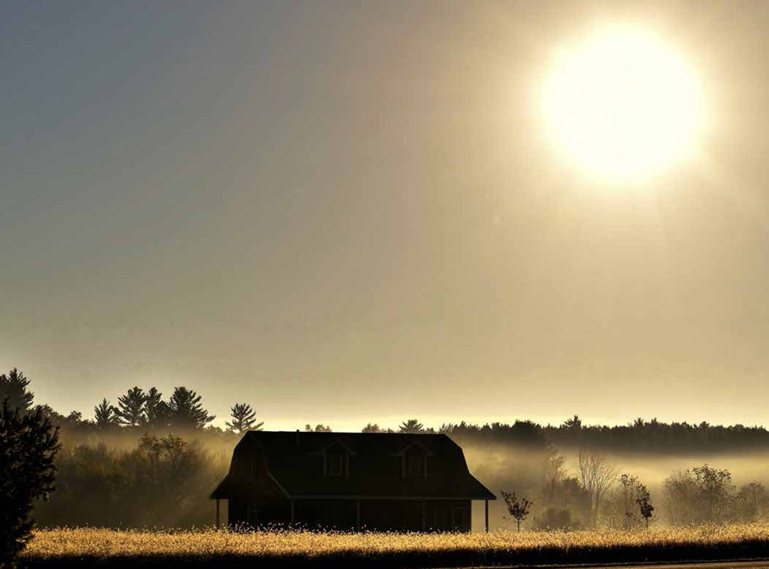Photo of a morning sunrise.