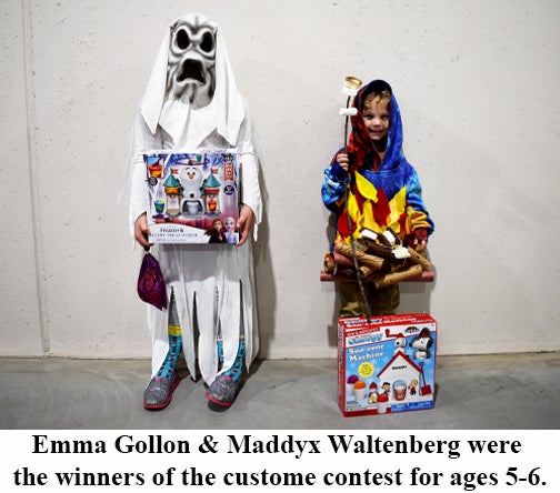 Costume Contest Winners for ages 5-6.