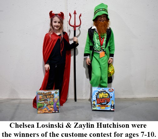 Costume Contest Winners for ages 7-10.