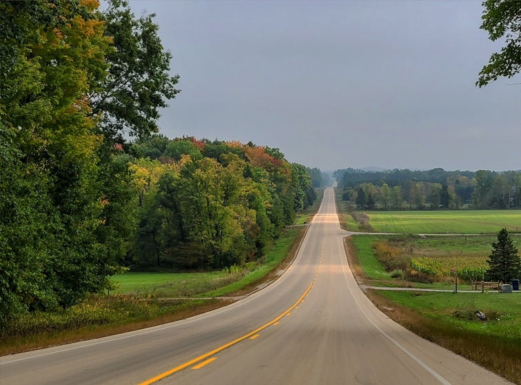 Highway 49 in early fall.