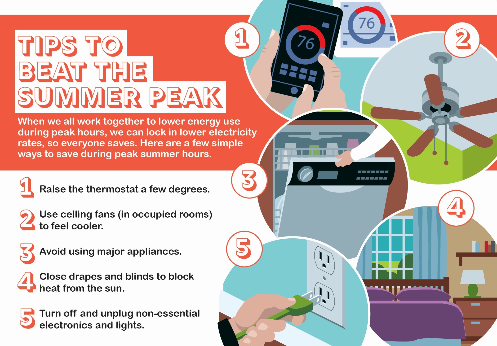 Tips to beat the summer peak.